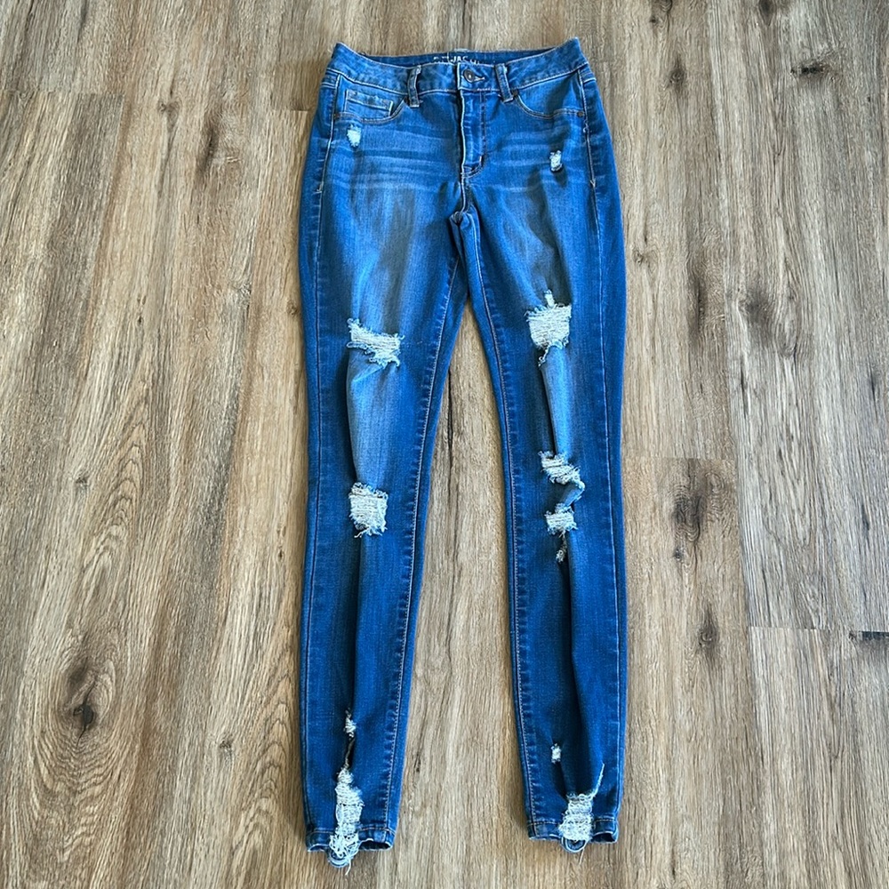Rewash Brand Blue Distressed Jeans Juniors Size 3